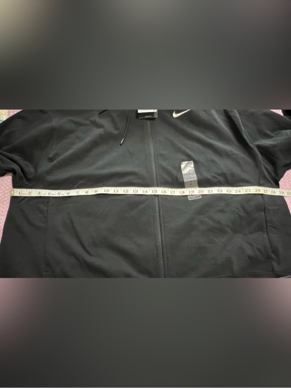 Nike Black Full-Zip Hoodie Jacket with Swoosh - Picture 5 of 9